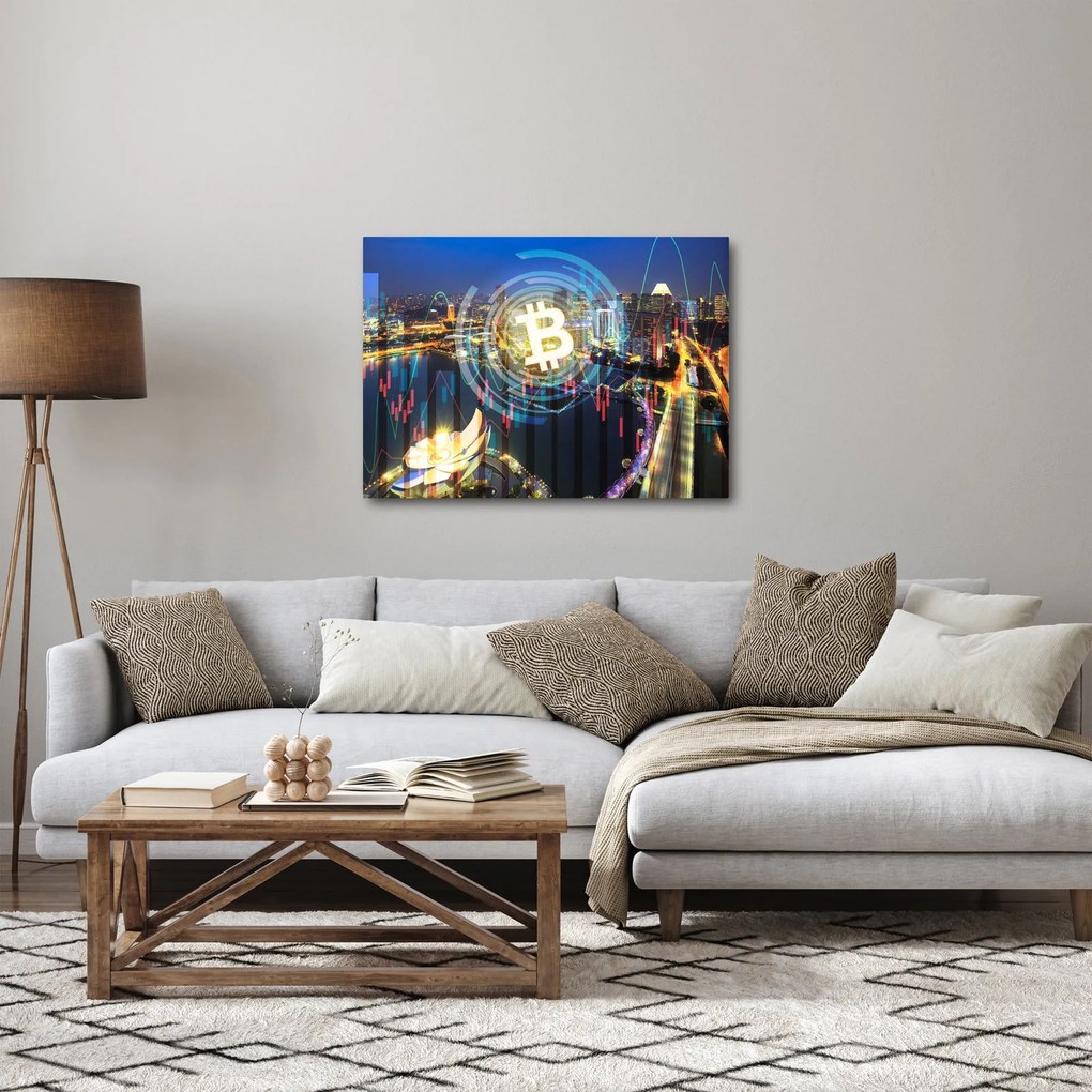 Obraz - Mesto investícií (70x50 cm)