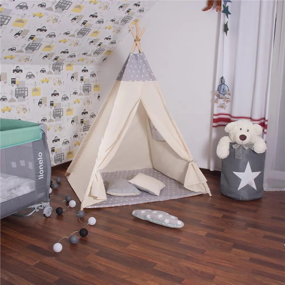Profitent Detský stan Teepee ŠEDÝ
