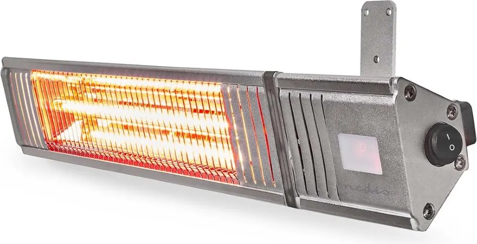 Nedis ohřívač terasy/ spotřeba 2000 W/ 9 nastavení teploty/ IP65/ na zeď/ h