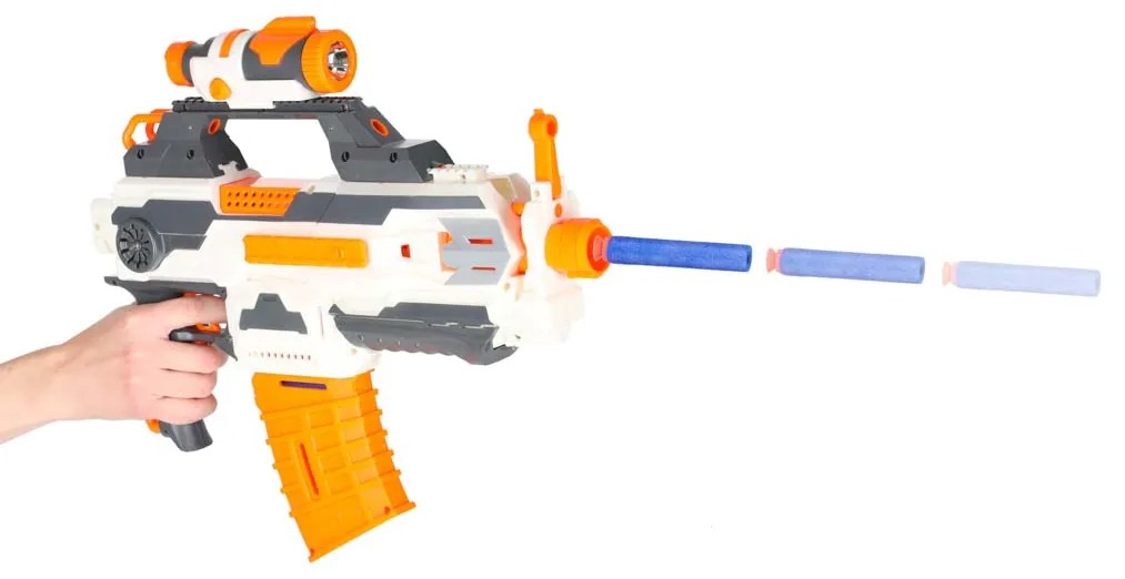 KIK Blaster Modular karabína 4v1 s 30 penovými šípkami a zásobníkmi