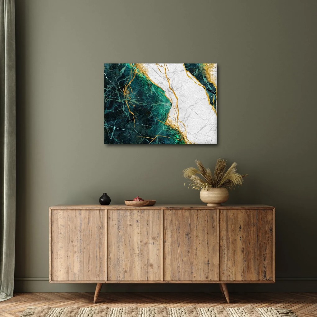 Obraz - Tyrkysový mramor (70x50 cm)