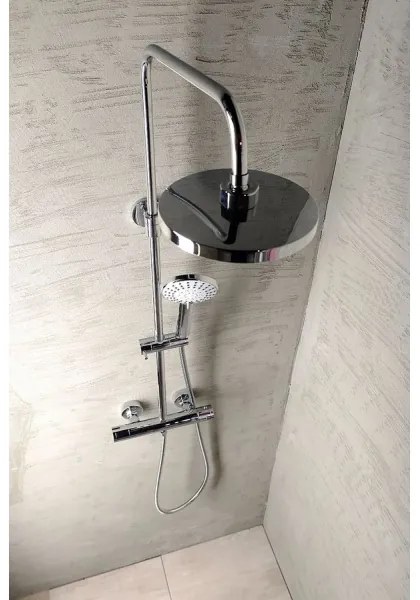 Aqualine - Sprchová sada s termostatickou batériou LIGA lesklý chróm