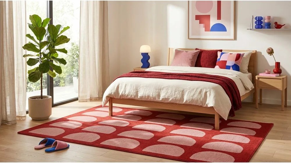 Červený/ružový koberec 120x170 cm Pomegranate – ESTE