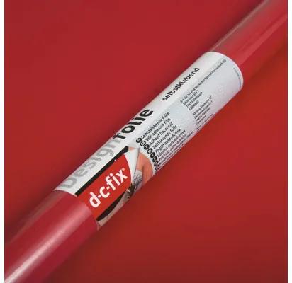 Samolepiaca fólia d-c-fix® Uni matná červená 90x210 cm (veľkosť dverí)