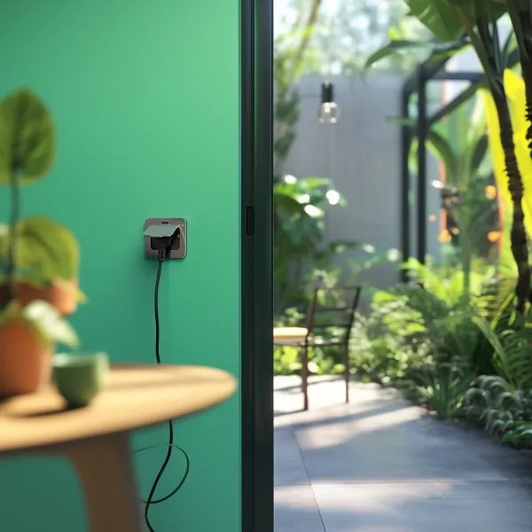 Brilagi - Vonkajšia vstavaná podlahová zásuvka IP55 matný chróm obdĺžnikový