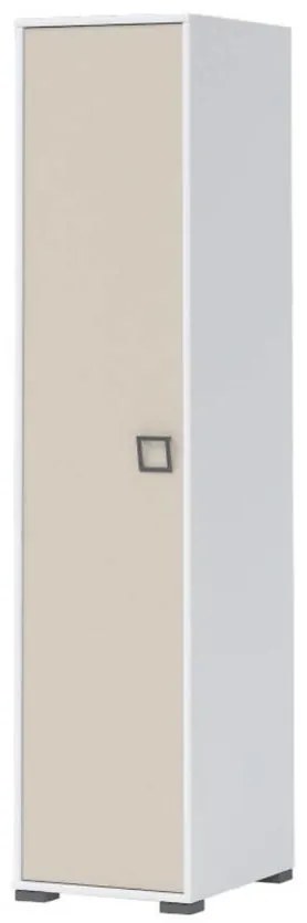 Skriňa 1D Kiki G1-BE/KI-01 white/sand