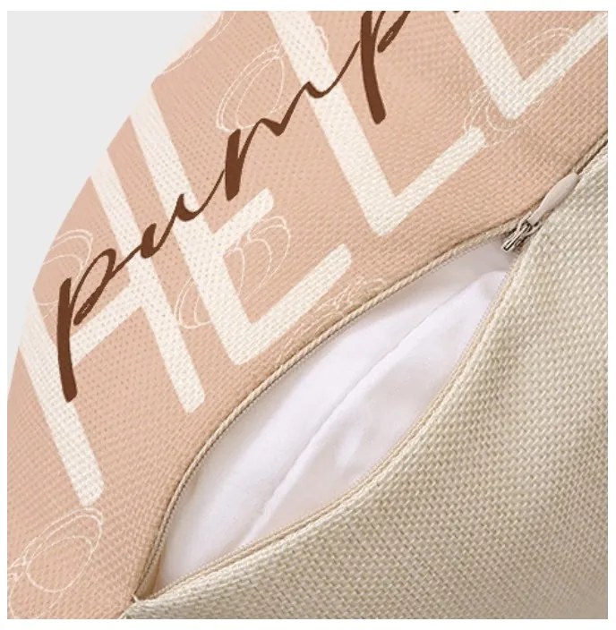 Obliečka na vankúš AUTUMN CALL 45x45 cm, krémová