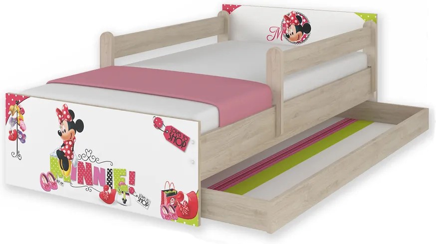 DO Disney Minnie Max XL detská posteľ 180x90 Variant úložný box: Bez úložného boxu