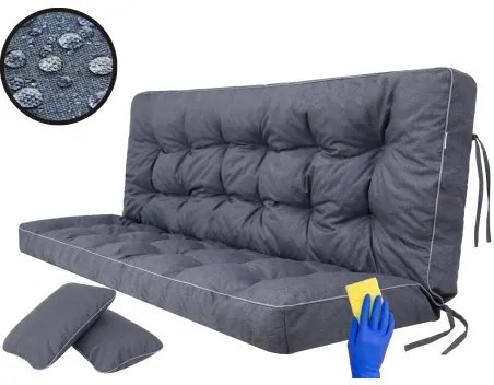 Vankúš na záhradnú hojdačku POLA 120 cm granátový ekolen