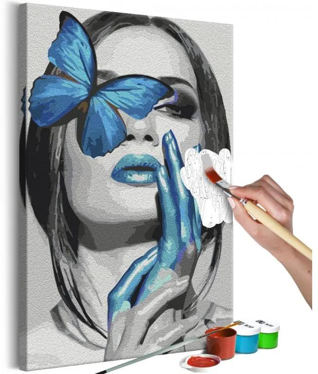 Obraz - maľovaný podľa čísel Blue Butterfly