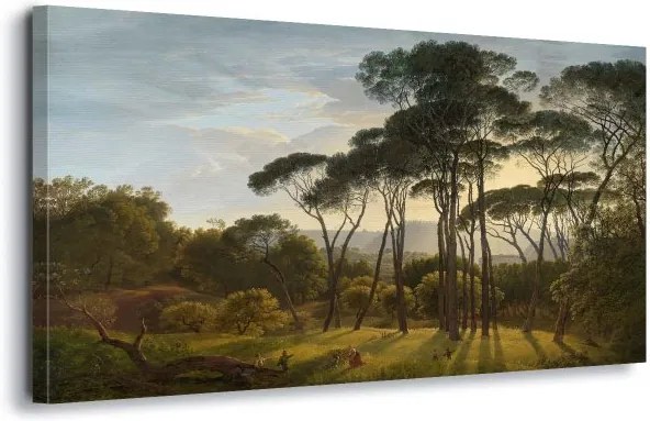 GLIX Obraz na plátne - Italian Landscape With Umbrella Pines, Hendrik Voogd 60x40 cm