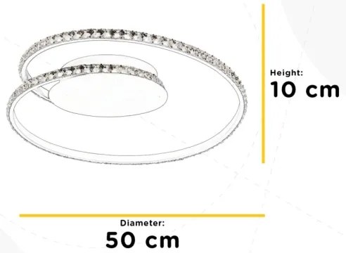 ONLI - LED Stropné svietidlo EDEN LED/26W/230V 4500K pr. 50 cm biela