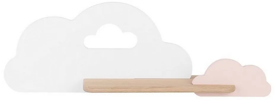 LED Detské nástenné svietidlo s poličkou CLOUD LED/5W/230V biela/ružová