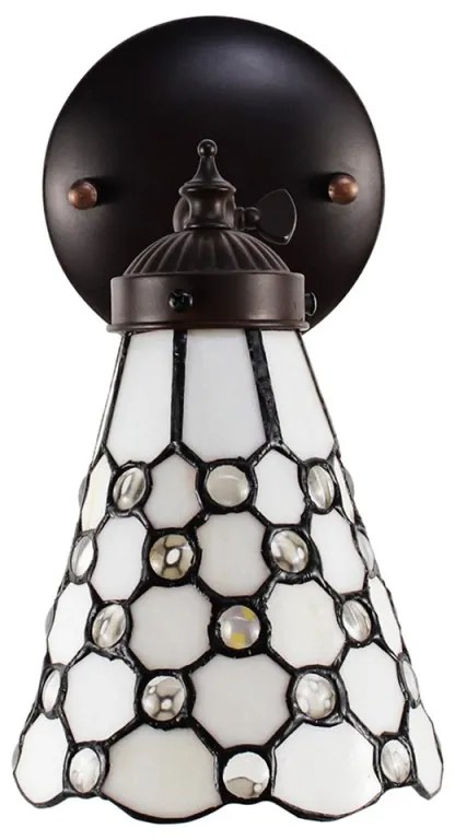 Vitráž nástenné svietidlo 17*23 WHITE