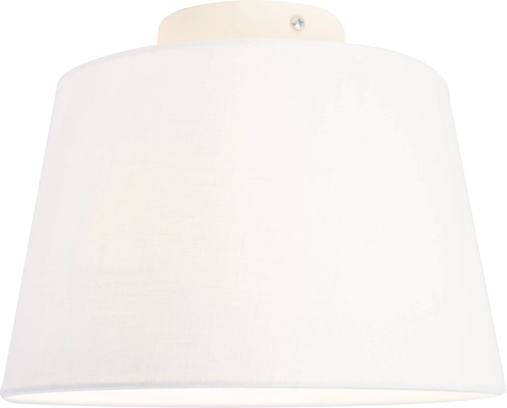 Moderné stropné svietidlo s bielym tienidlom 25 cm - Combi