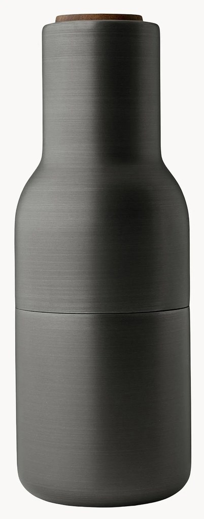 Mlynčeky na soľ a korenie's vrchnákmi z orechového dreva Bottle Grinder, 2 ks