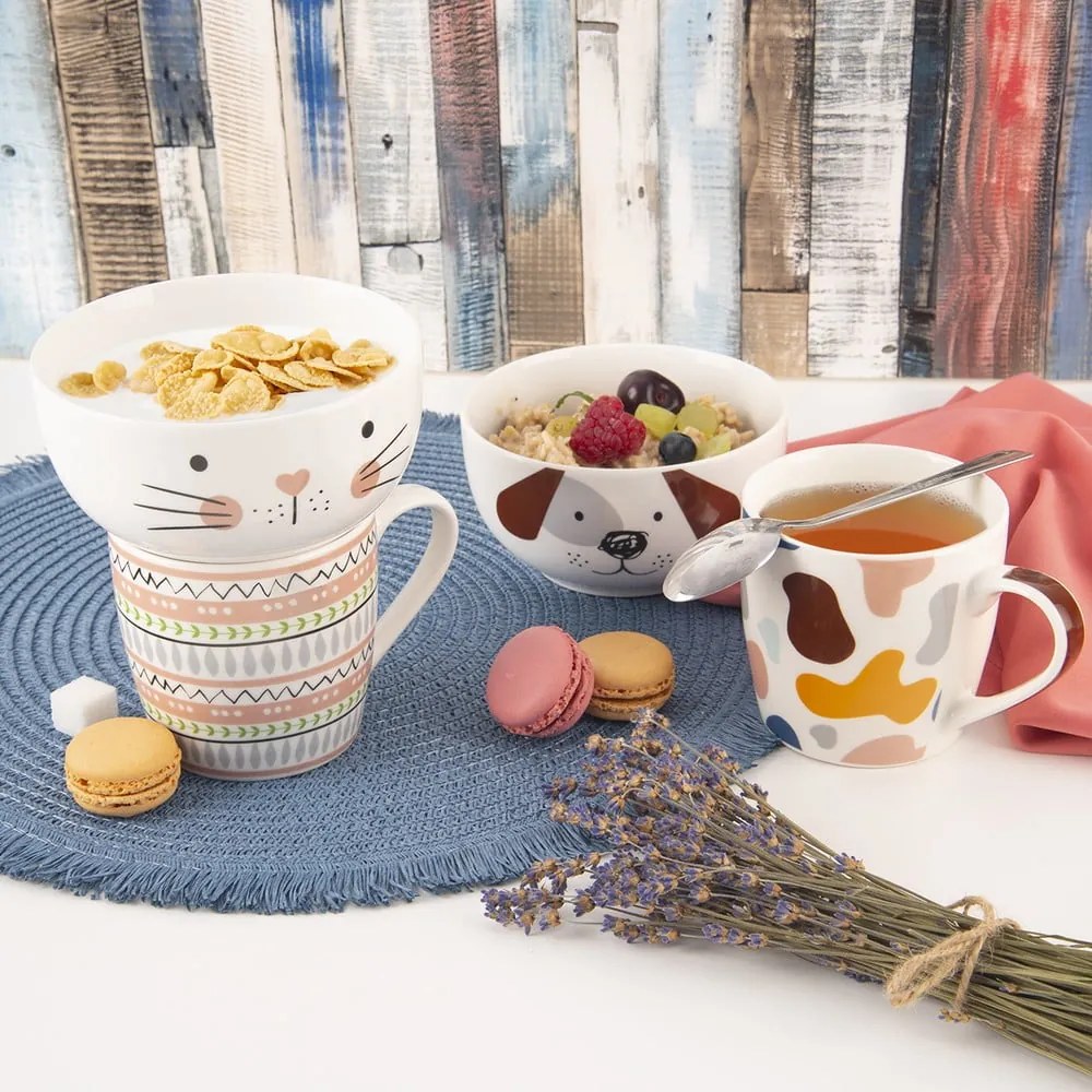 Porcelánová súprava hrnčeka a misky 2 ks 350 ml – Orion