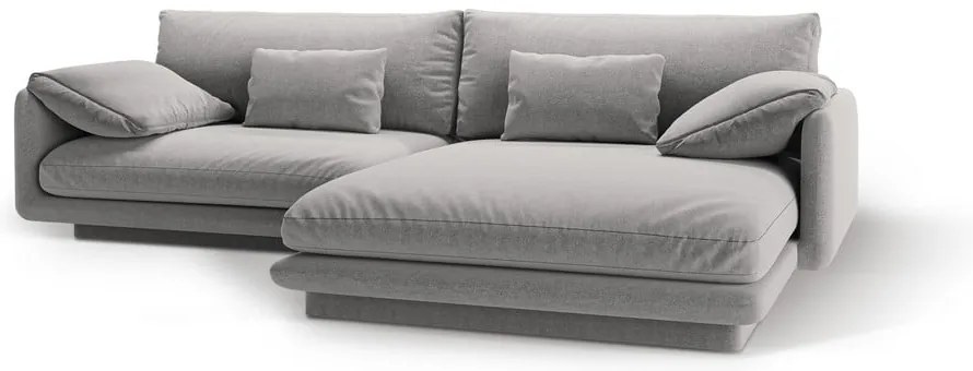 Svetlosivá rohová pohovka (pravý roh) Torino – Micadoni Home