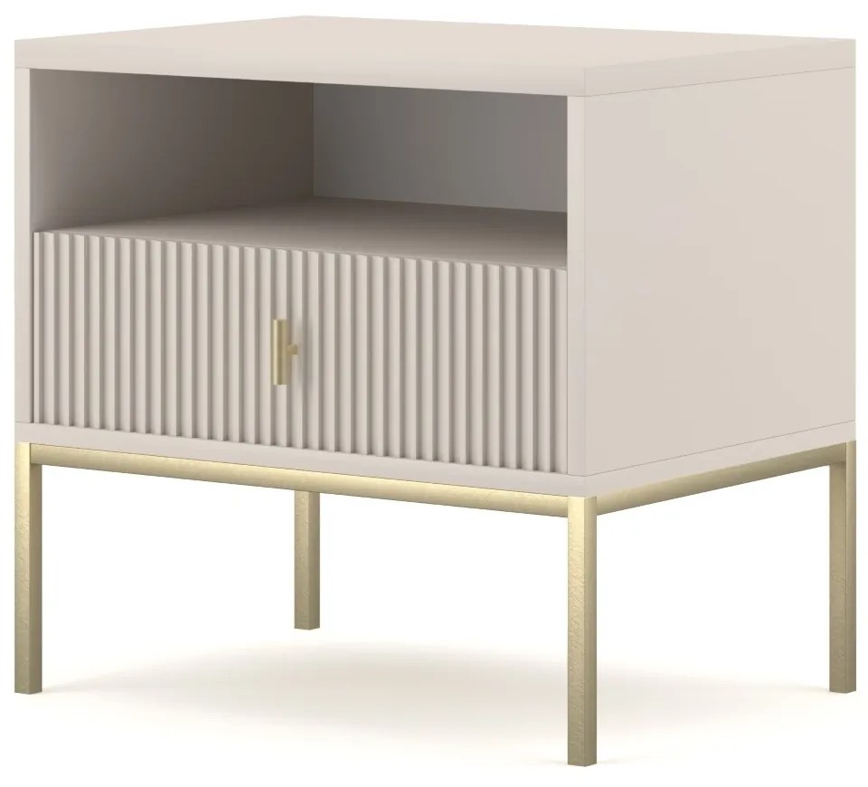 Nočný stolík Maggiore 53,9 cm kašmír/zlatý