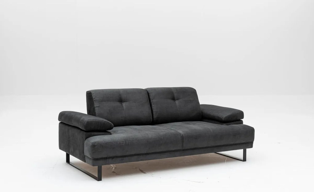 Dvojmiestna pohovka Mustang 199 cm antracitová