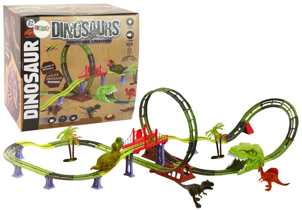Lean Toys Dinosauria dráha s príslušenstvom