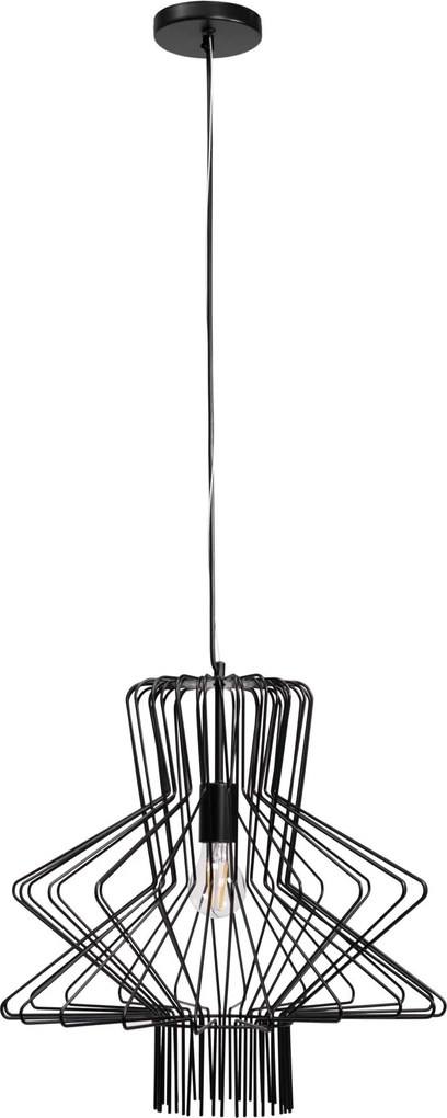 Toolight Toolight, stropné svietidlo 1xE27 APP1458-1CP, čierna, OSW-02418