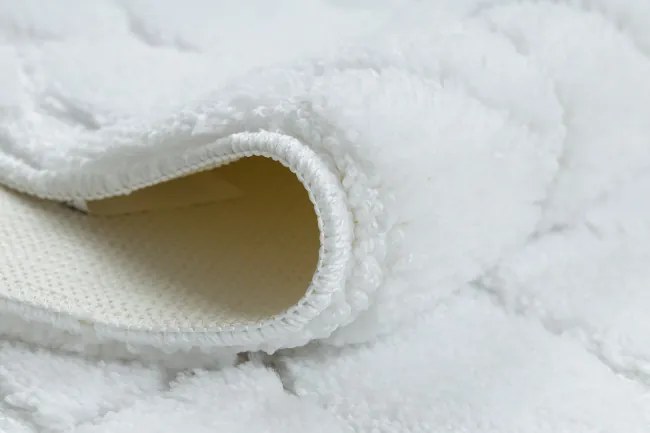 Sada kúpeľňových koberčekov SUPREME STONES kamienky, biela