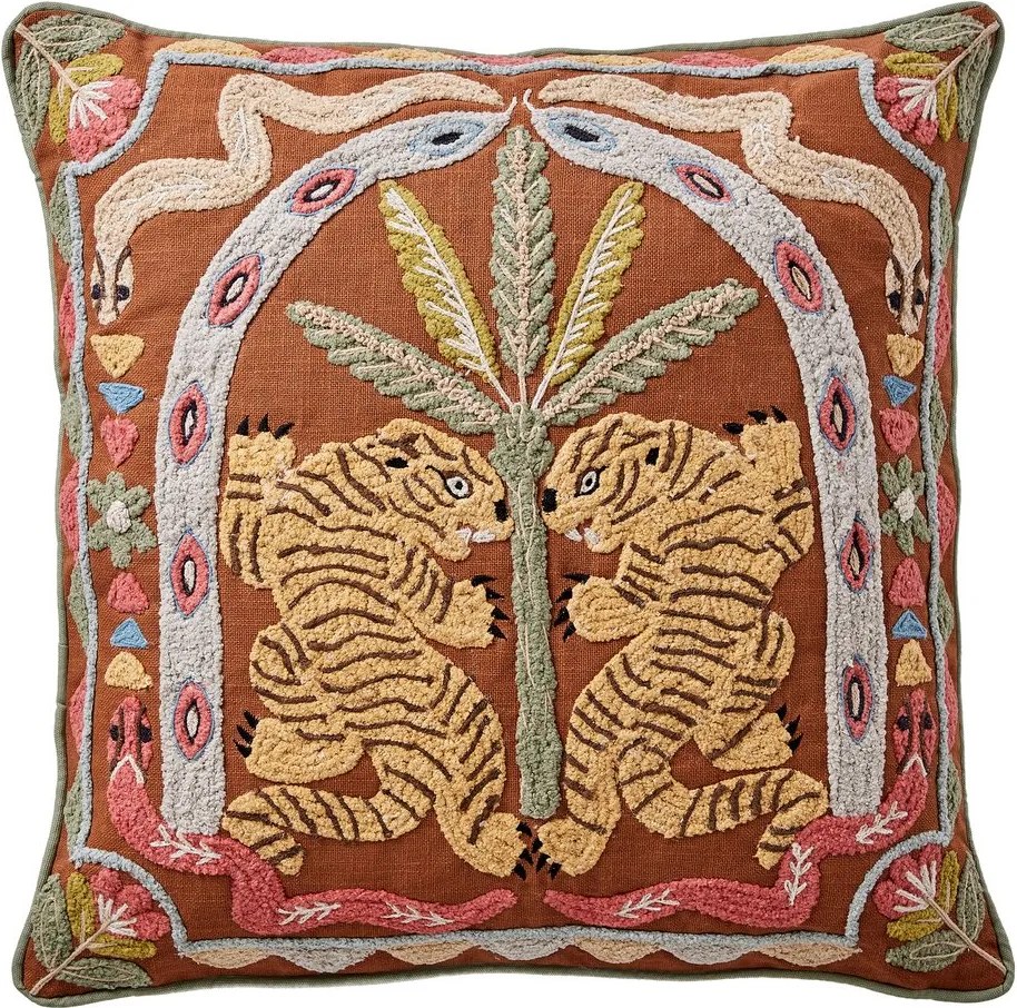 BOHEMIAN Vankúš tigre 50 x 50 cm - hnedá