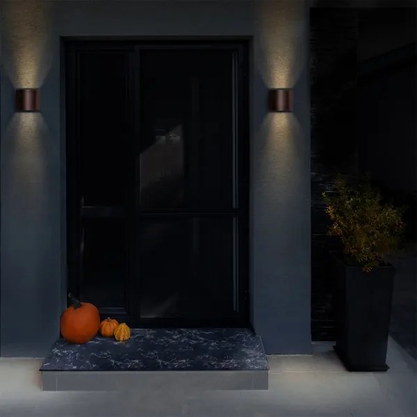 Brilagi - LED vonkajšie nástenné svietidlo RONDO LED/6W/230V hnedé IP54