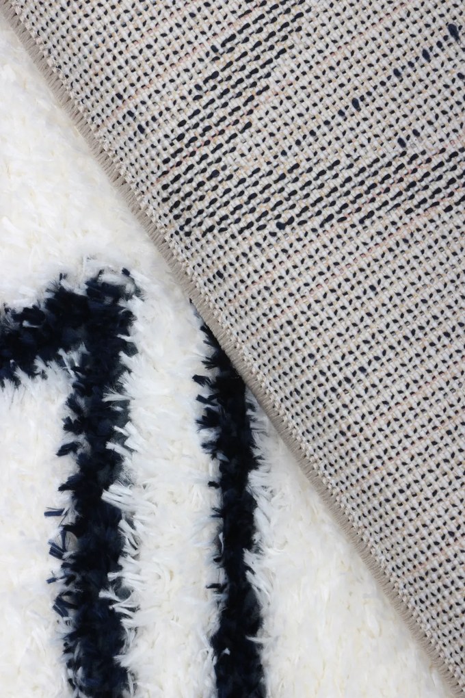 Koberec Boho 610 CREAM/NAVY BLUE rozmery koberec: 80x150 cm