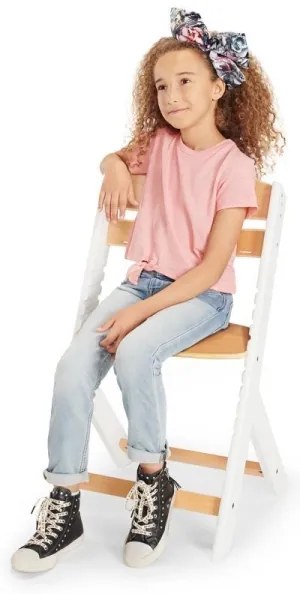 KINDERKRAFT - Detská jedálenská stolička ENOCK biela