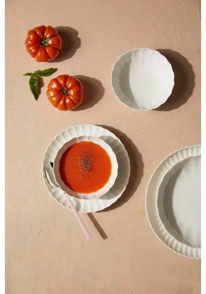 27-dielna jedálenská súprava, biela, porcelán