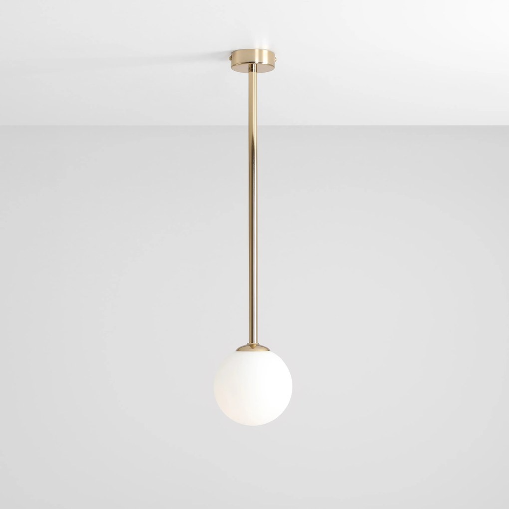 PINNE GOLD | Jednoduchá stropná lampa v zlatom prevedení Veľkosť: M