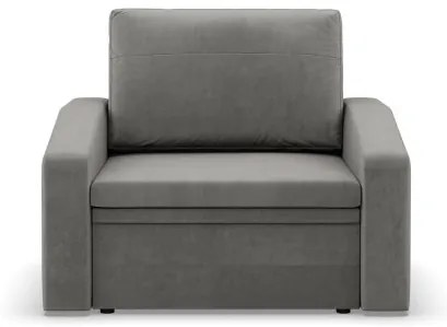 Kreslo ORBIT Kronos rozkladacie, svetlosivé