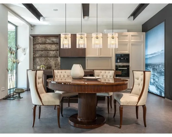 Globo 15698-4HM - Luster na lanku GORLEY 4xE27/60W/230V zlatá