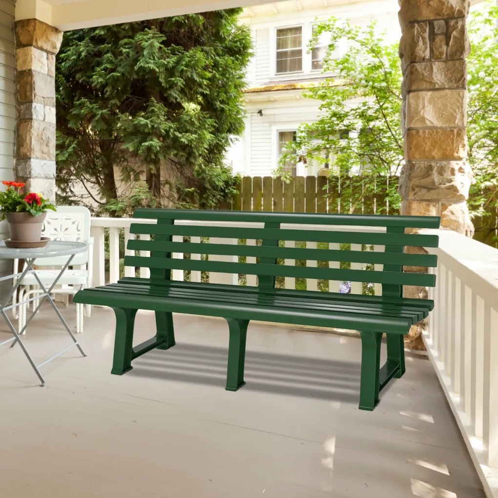 Záhradná lavica ORCHIDEA, 145x49x74cm, zelená I.P.A.E-Progarden