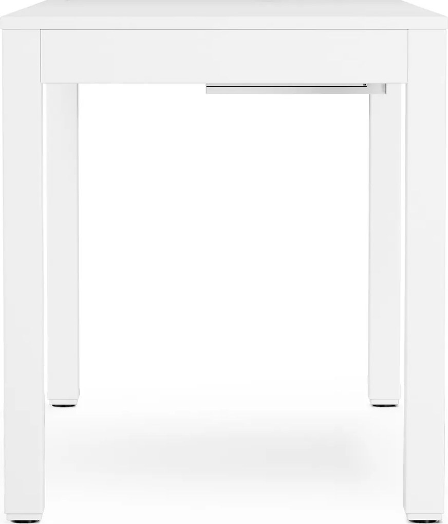 Stôl elektricky výškovo nastaviteľný biely, 120x63 cm: EVAN