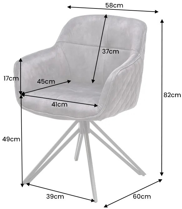 Stolička Euphoria tmavozelená zamatová otočná