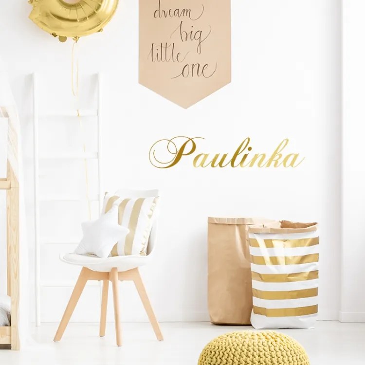 Nálepka na stenu Meno