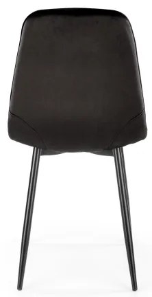Jedálenská stolička KINDREL, 1 ks, čierna