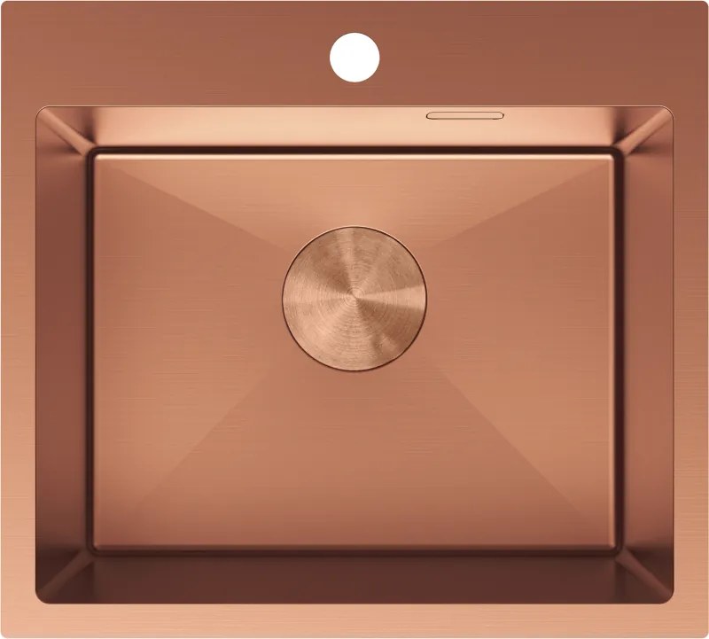 Mexen Solix nerezový 1-komorový drez 500 x 450 mm, meď - 6402501000-65