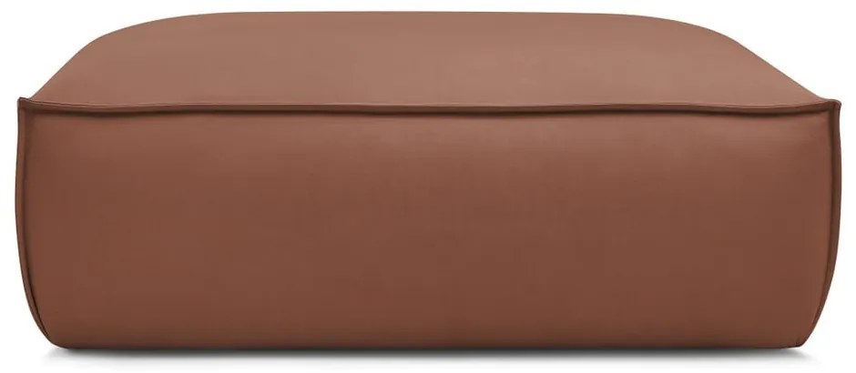 Tmavohnedá podnožka z imitácie kože Boheme – Bobochic Paris