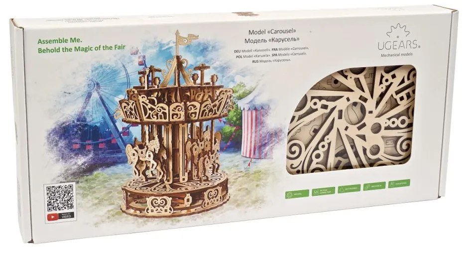 Ugears 3D puzzle Kolotoč 305 ks