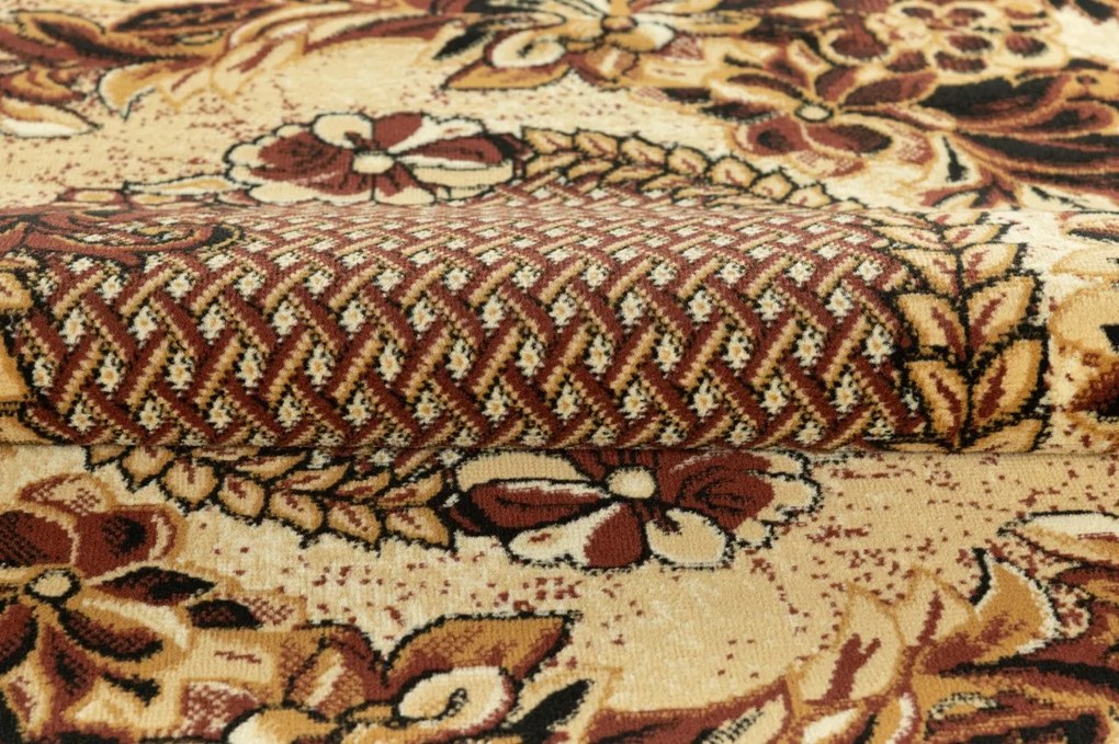 TA Koberec 7192B SVETLO BÉŽOVÁ ATLAS PP HNEDÁ OV Rozmer: 60x100 cm