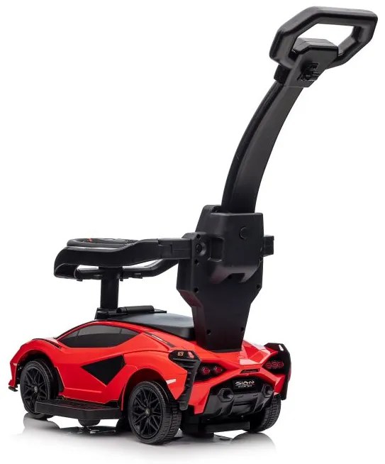 Lean Toys Detské odrážadlo Lamborghini QLS-996T s rúčkou - červené