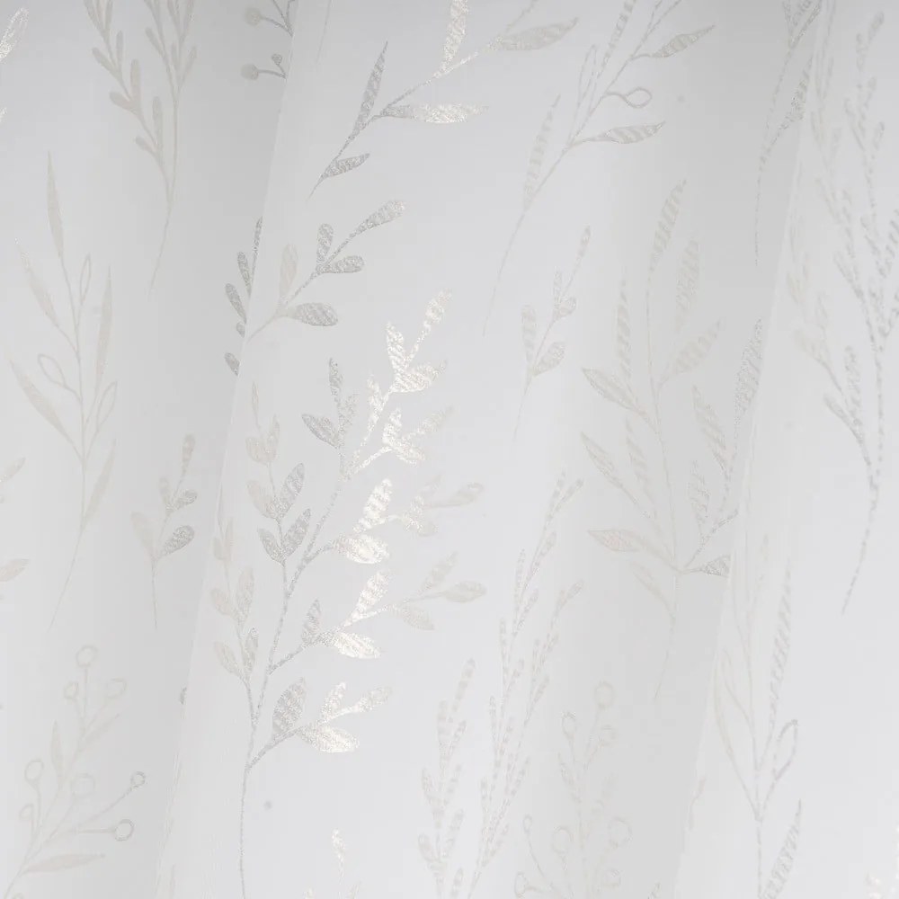 Biela/v striebornej farbe záclona 140x260 cm Buds – Casa Selección