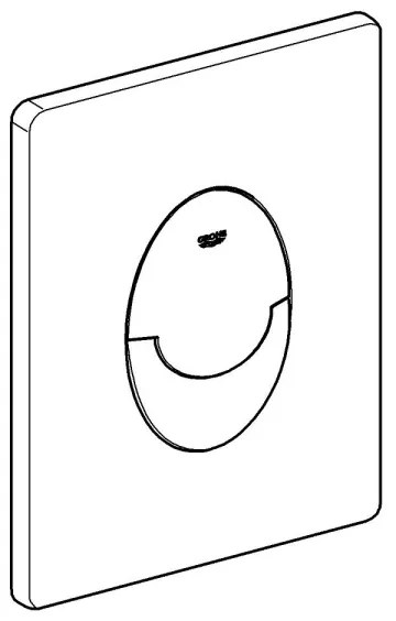 GROHE 38964P00 - Splachovacie tlačidlo START 156 × 197 mm matný chróm