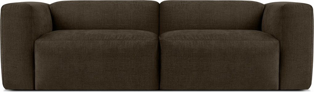 Modulárna dvojmiestna pohovka do obývačky Konsimo Buffo, hnedá