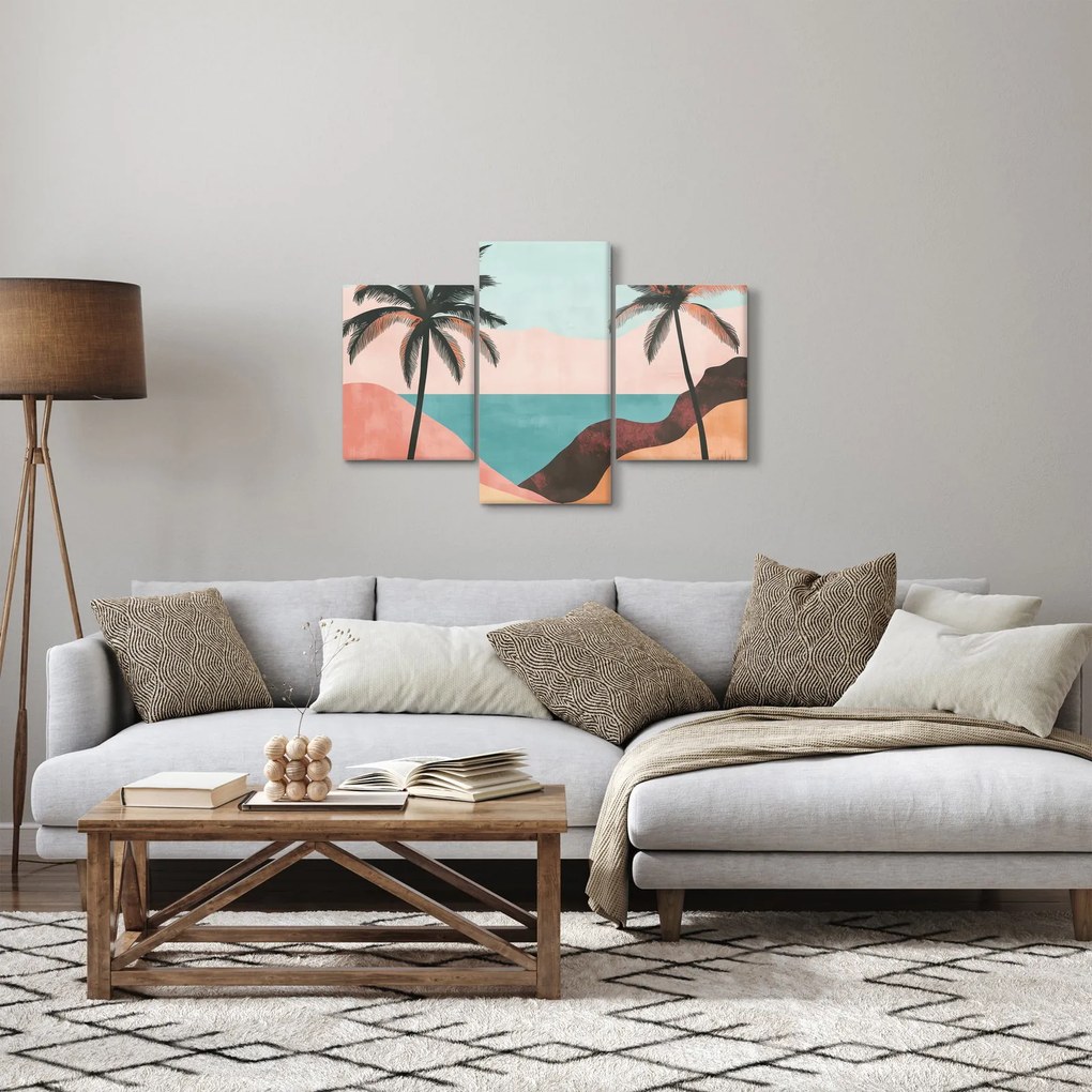 Obraz - Palmy pri mori (90x60 cm)