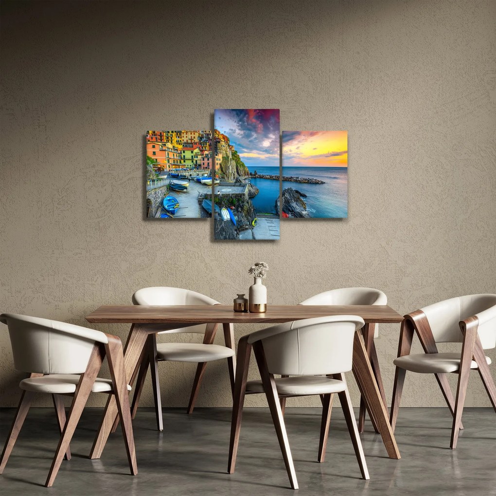 Obraz - Stredomorská dedina (90x60 cm)